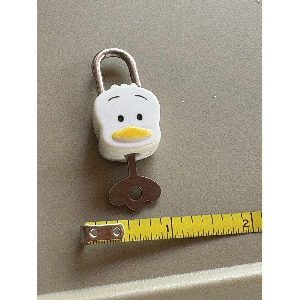 Sanrio Retro Pekkle the Duck Diary Padlock & Key 1990, 1994 Used Rare Vtg Cute
